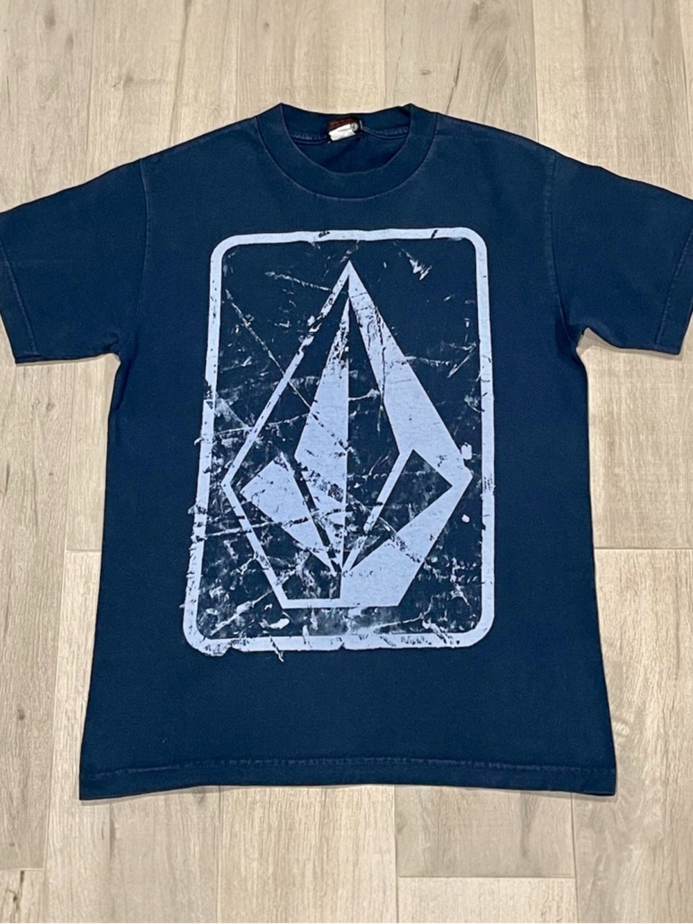 Man Dark Blue T-Shirt Graphic Short Sleeve Size S